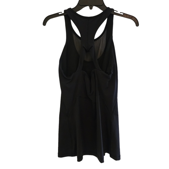 LULULEMON Strappy Black Sheer panel Tank Top with built in support - Picture 1 of 5